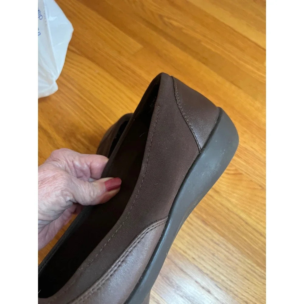 Cobbie Cuddlers Eleanor Brown Leather Slip On Loafers Flats 10W
